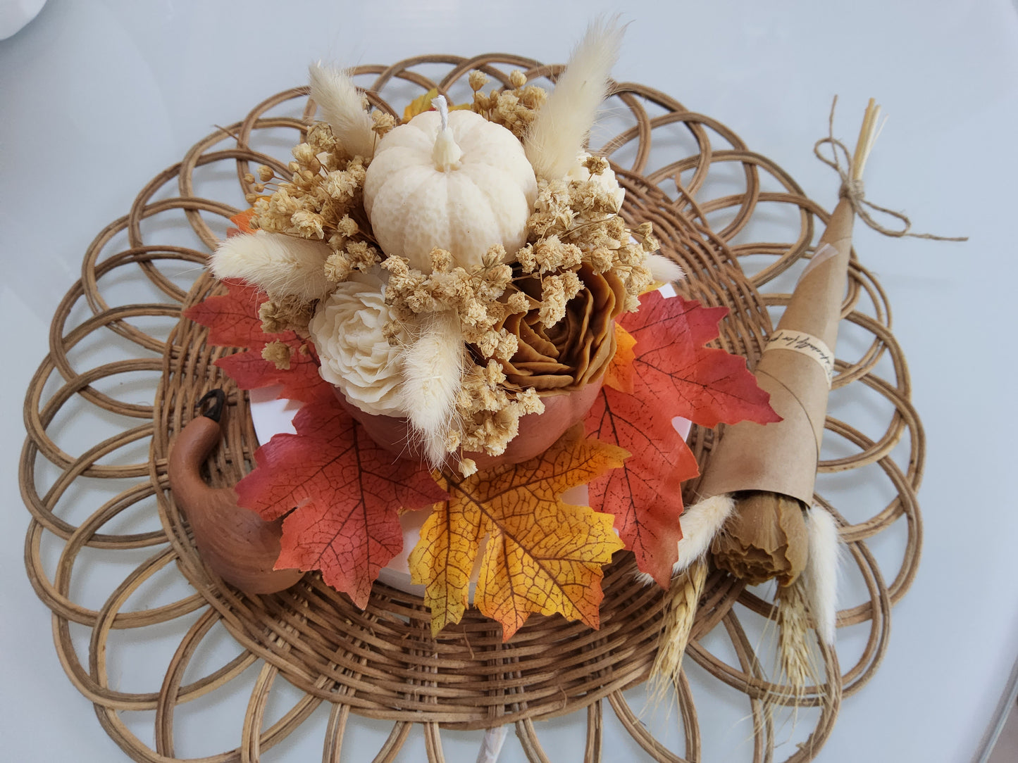 Bougie Bouquet Citrouille