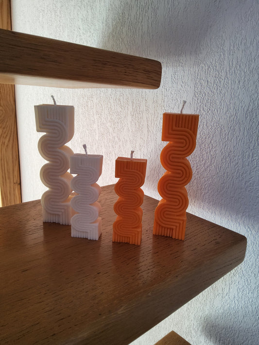 Bougies Zag et Volt en duo