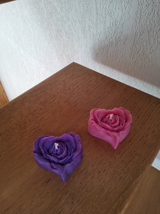 Bougie Cœur de Rose