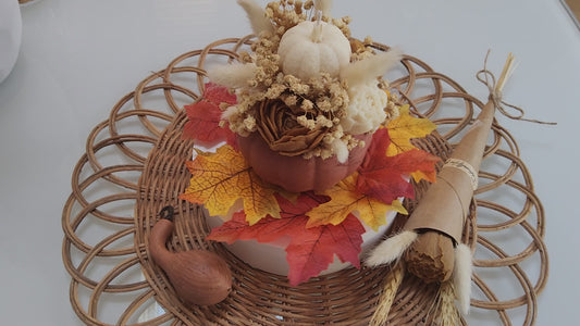 Bougie Bouquet Citrouille
